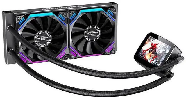 Main image of CPU Liquid Cooler LC-240-X 2.4IPS Screen Gaming Computer Processor ARGB CPU Fan Water Cooling with Display Customizable for Images. Intel LGA 2066/2011/1700/1366/1200/115X and AMD AM4/AM5. (LC-B240-X)