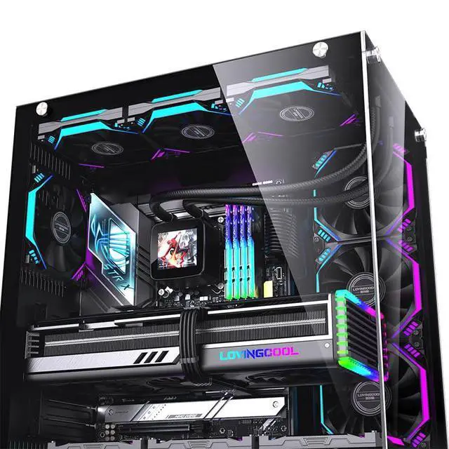 Alt view image 3 of 5 - CPU Liquid Cooler LC-240-X 2.4IPS Screen Gaming Computer Processor ARGB CPU Fan Water Cooling with Display Customizable for Images. Intel LGA 2066/2011/1700/1366/1200/115X and AMD AM4/AM5. (LC-B240-X)