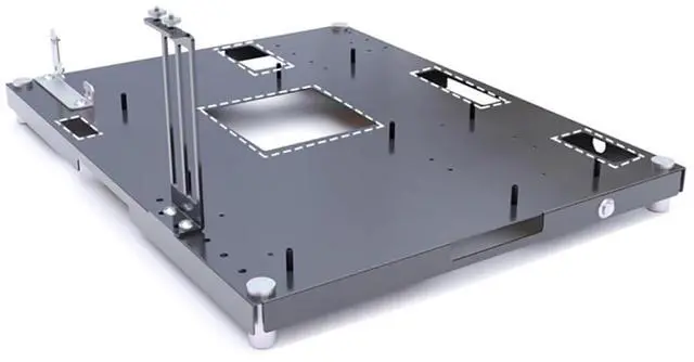 Main image of DIY Open Frame PC Test Bench - Acrylic Gaming Computer Case Support ATX/M-ATX/ITX Motherboard Black