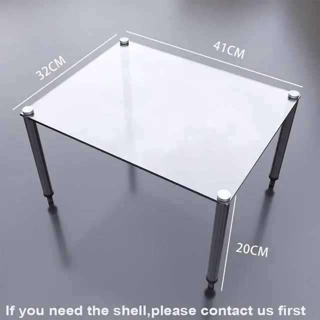 Alt view image 5 of 5 - DIY Open Frame PC Test Bench - Acrylic Gaming Computer Case Support ATX/M-ATX/ITX Motherboard Black