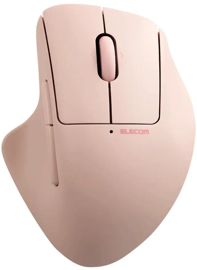 Main image of ELECOM Shellpha Bluetooth Wireless Mouse, Silent Click, Ergonomic 7 Programmable Buttons, Connect to 3 Devices, 2.4GHz USB Multi-Device Connection, Tilt Scroll, 2000 DPI, PC Laptop Mouse (Pink)