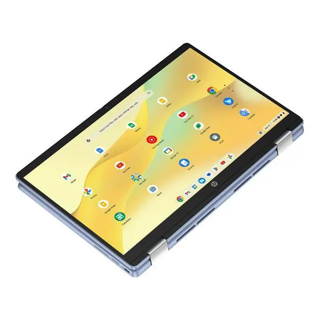 Alt view image 3 of 5 - HP 2025 Convertible 2-in-1 Chromebook 14" Touch FHD Intel 4-Core up to 3.40GHz 4GB Ram 64GB Storage 4K Graphics Super-Fast WiFi Chrome OS Pen (Blue)