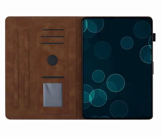 Alt view image 5 of 5 - Dteck Cute Butterfly Case for Fire 7 (9th/7th/5th Generation) Tablet 7" 2019/2017/2015 Released, PU Leather Protective Case with Auto Sleep Wake, Foldable Stand, Card Slots, Slim Folio Cover, Brown