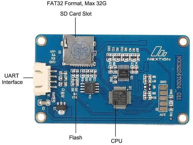 Alt view image 3 of 5 - Ferwooh Nextion Basic Display 2.4'' NX2432T024 2.4inch TFT Resistive Touch Screen Panel 320X240 UART HMI Intelligent LCD Display Module