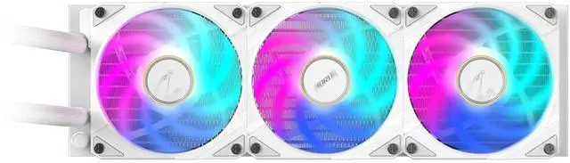 Alt view image 3 of 5 - AORUS WATERFORCE X II 360 ICE Liquid CPU Cooler, 360mm Radiator with 3X 120mm Low Noise ARGB Fans, Compatible with Intel LGA1851, LGA1700, and AMD AM5 (GP-AORUS WATERFORCE X II 360 ICE)