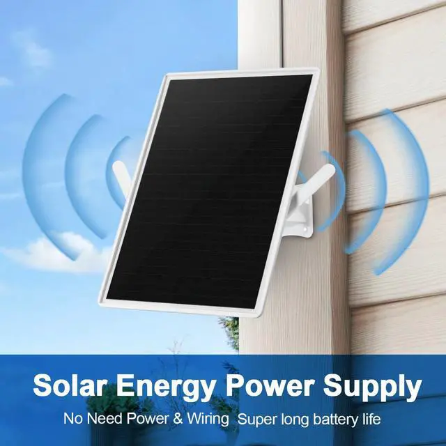 Alt view image 3 of 5 - Outdoor Solar WiFi Outdoor Extender Signal Booster, Extends Coverage Up to 500ft, with 15W Solar Panel and 25000mAh Battery, Designed for Outdoor Use
