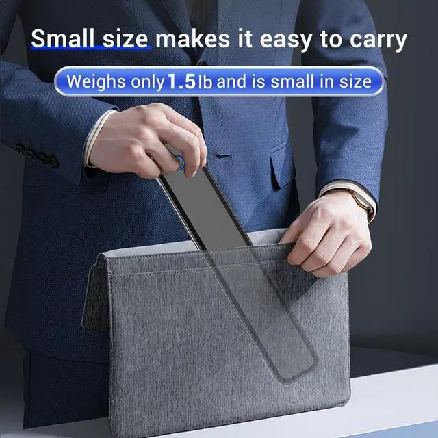 Alt view image 2 of 5 - Auroraink Inkless Portable Thermal Printer for Travel, Bluetooth Mobile Compact Printer Wireless Support 8.5" X 11" US Letter & A4 Size, Compatible with iPhone Android Laptop for Home Car Office