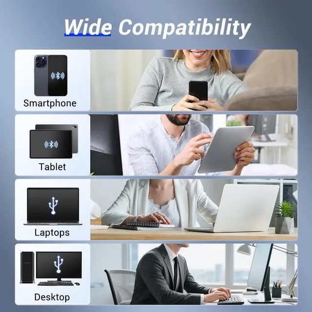 Alt view image 3 of 5 - Auroraink Inkless Portable Thermal Printer for Travel, Bluetooth Mobile Compact Printer Wireless Support 8.5" X 11" US Letter & A4 Size, Compatible with iPhone Android Laptop for Home Car Office