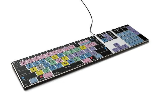 Alt view image 4 of 5 - Final Cut Pro Backlit Pro Aluminum Keyboard - macOS - US  150+ Shortcuts, Color-Coded, Backlit for Enhanced Visibility, Boosts Editing Speed by 40%, Designed for Final Cut Pro X