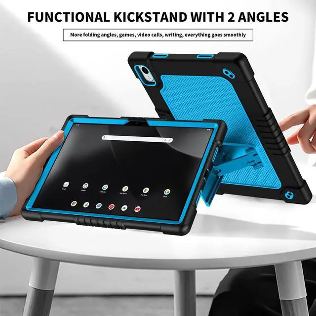 Main image of Hoibon for Onn 11 inch Tablet Pro 2024 Model 100146660 Case,Shockproof Rugged Kids Case with 2 Pcs Screen Protector Shoulder Strap for Walmart Onn 11" Tablet Pro 2024 Model:100146660 (Black/Blue)