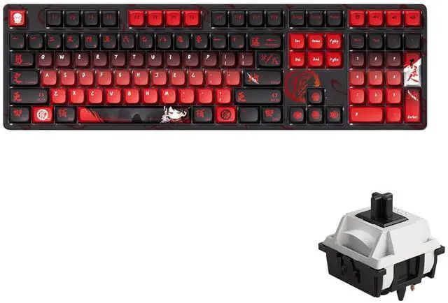 Main image of Akko Wireless Gaming Keyboard The Degenerate 5108B Plus Hot-Swappable Tri-Mode Mechanical Keyboard RGB Backlight, Piano Pre Lubed Switch