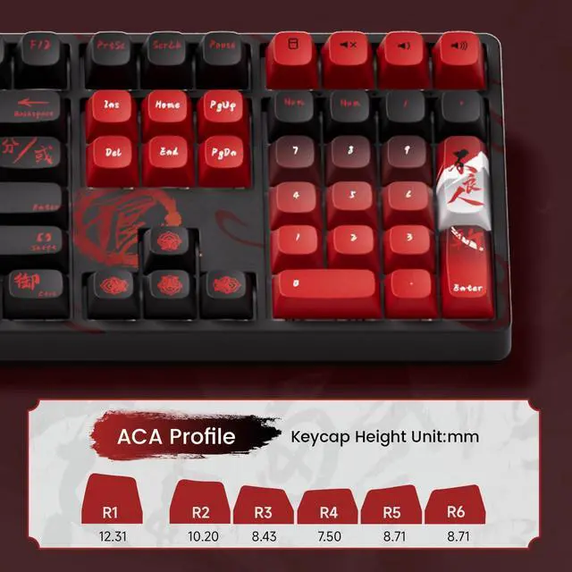 Alt view image 3 of 5 - Akko Wireless Gaming Keyboard The Degenerate 5108B Plus Hot-Swappable Tri-Mode Mechanical Keyboard RGB Backlight, Piano Pre Lubed Switch