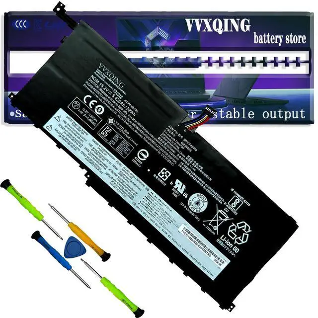 Main image of VVXQING 00HW028 SB10K97566 01AV409 Laptop Battery Replacement for Lenovo Thinkpad X1 Carbon 4th Gen 4 2016 / Yoga Gen1 Gen2 Series 00HW029 SB10K97567 SB10F46466 SB10F46467 01AV457 15.2V 50Wh 3290mAh