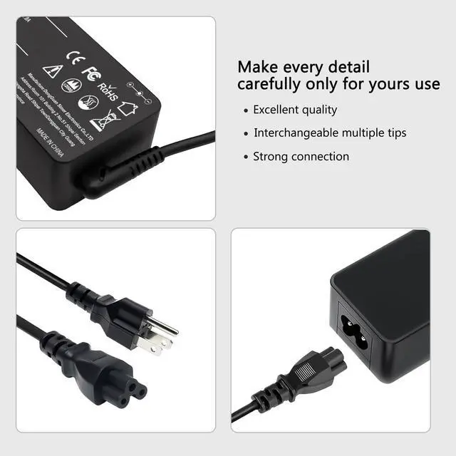 Alt view image 5 of 5 - JEIBAO 90W Universal AC Adapter Laptop Charger Compatible with HP Dell Lenovo Acer Asus Toshiba Sony Gate Way Notebook Ultrabook Chrome Book, Universal Laptop Charger, Power Supply Cord with 16 Tips