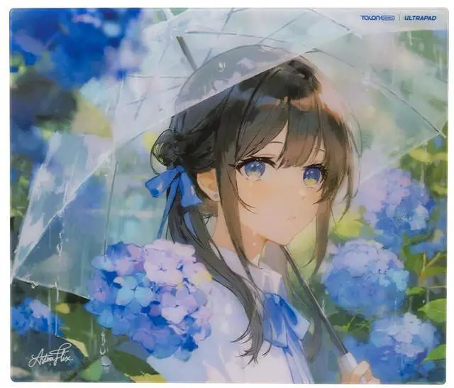 Main image of TALONGAMES Glass Gaming Mouse Pad ULTRAPAD, Large 490×420mm Tempered Glass Mousepad for Esports, Ultra-Smooth Glide, Ultra-Thin 2mm Design, Anime, High Precision, Durable Non-Slip Base (P2-Nagisa)