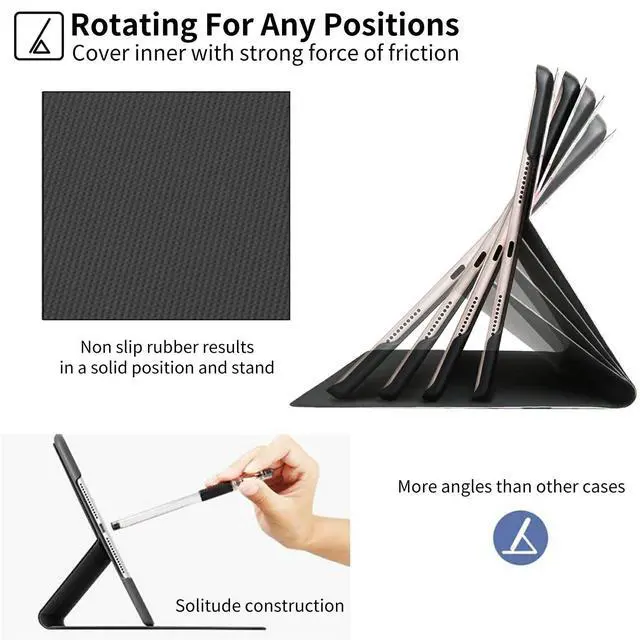 Alt view image 3 of 5 - RWUTYTIUL for Amazon Fire HD 10 & 10 Plus Tablet Case 10.1"(13th Generation, 2023 Release), Multi-Angle Viewing Shockproof Smart Protective Case with Auto Wake/Sleep, Flower Cow