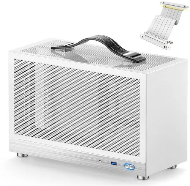 Main image of S300 - Gaming Case - Front I/O USB 3.0 Type - C Port - SFX Power Supply 100-130mm -Cable Management System - luminum Mini-ITX Motherboard Small Portable for PC (PCIe 3.0 16X Riser Cable)