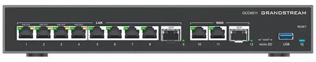 Alt view image 4 of 5 - Grandstream Built-in IPPBX (10 Users, 4 Concurrent Calls) + Enterprise-Grade Firewall + VPN Router + 2 x 2.5 Gb, 10 x GigE Network Switch GS-GCC6011