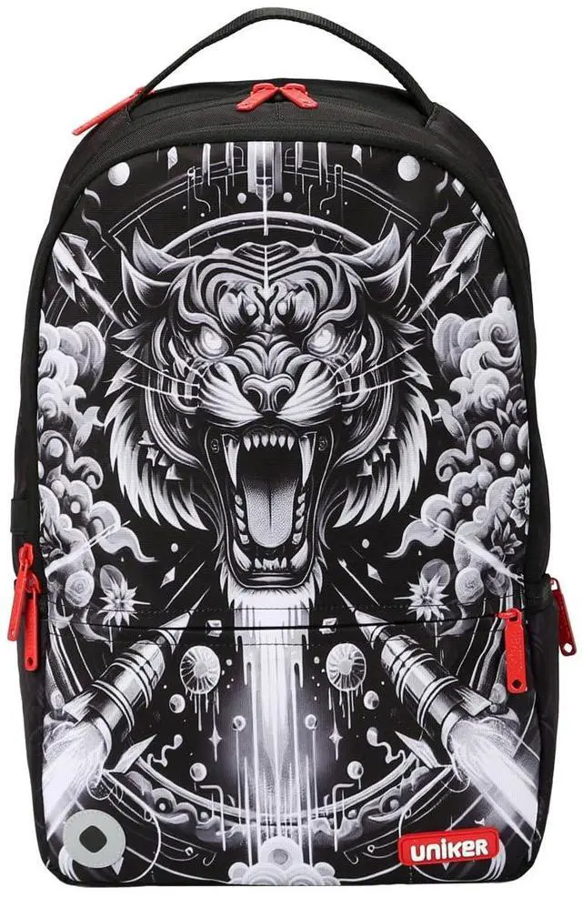 Alt view image 2 of 5 - Travel Laptop Backpack,Graffiti Backpack for Work,Designer Laptop Backpack for 15.6 Inch,Water Resistant Bag (Tiger)
