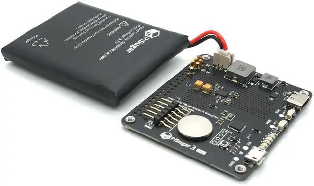 Alt view image 4 of 5 - PiSugar 3 Plus Portable Pwnagotchi Power Management for Raspberry Pi 3B/3B+/4B Model (Not Include Raspberry Pi)