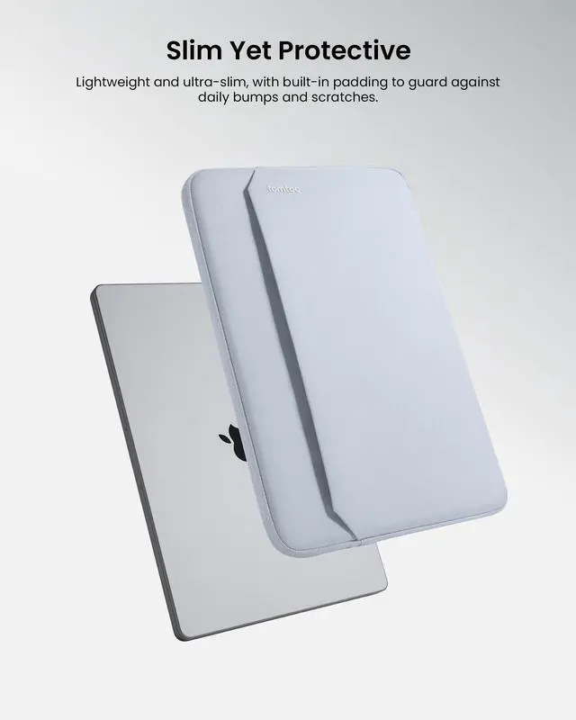 Alt view image 2 of 5 - tomtoc Slim Laptop Sleeve Case for 13-inch New MacBook Air M4/A3420 M3/A3113 M2/A2681, M1/A2337 2025-2018, MacBook Pro M2/M1, Water-Resistant Protective Carrying Case with Accessories Pocket