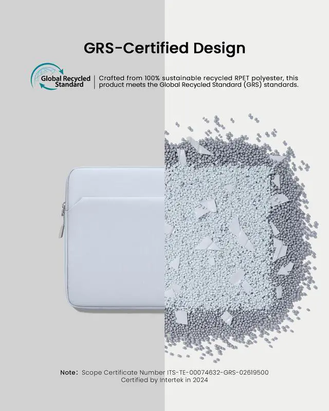 Alt view image 5 of 5 - tomtoc Slim Laptop Sleeve Case for 13-inch New MacBook Air M4/A3420 M3/A3113 M2/A2681, M1/A2337 2025-2018, MacBook Pro M2/M1, Water-Resistant Protective Carrying Case with Accessories Pocket