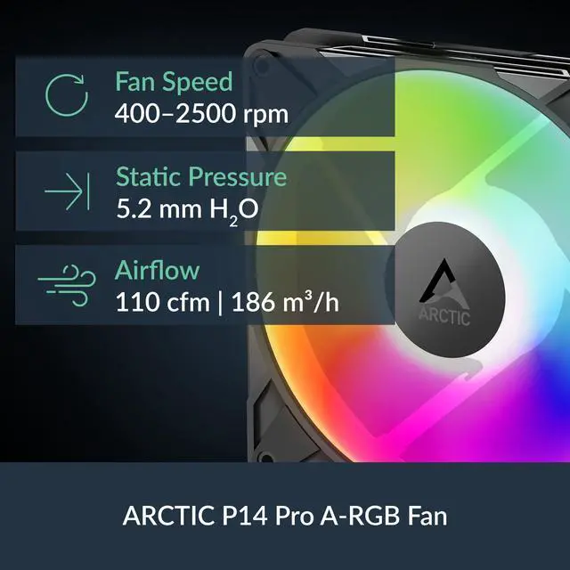 Alt view image 3 of 5 - ARCTIC Liquid Freezer III Pro 420 A-RGB - AIO CPU Cooler, 3 x 140 mm Water Cooling, 38 mm Radiator, PWM Pump, VRM Fan, for AMD AM5/AM4, Intel LGA1851/1770 Contact Frame - Black