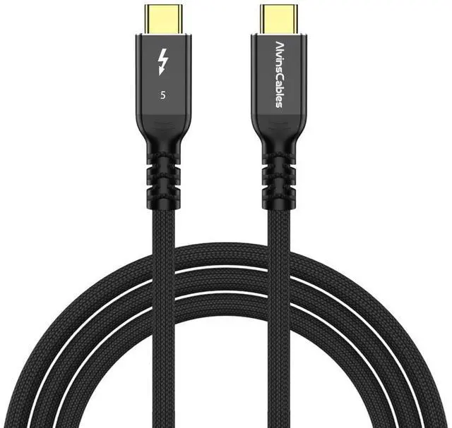 Main image of Alvin's Cables Thunderbolt 5 Cable, 6.6ft USB-C to USB-C Cable 120Gbps Bandwidth 240W PD Fast Charging 16K Display, Compatible with Thunderbolt 4/3,USB4, for MacBook,eGPU,Dock, Intel Certified