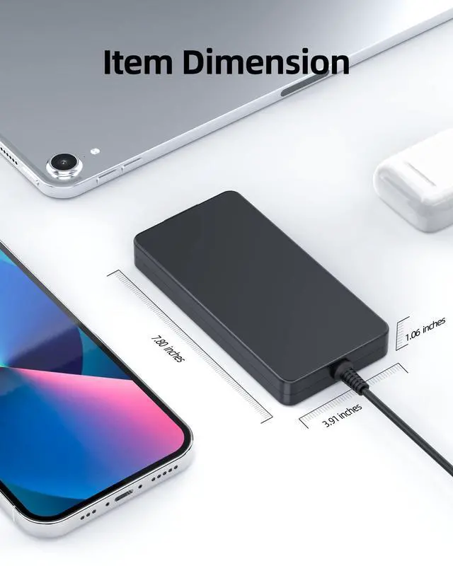 Alt view image 5 of 5 - Charger Fit for Asus Rog Zephyrus G14 G15 GA503 GA503Q GA503QM GA503QS GA503QR GA503R GA503RS GA503RM GA503RW GA503RX GA502 GA502I GA502IV GA402RK GA402NJ GA402RJ GA402R GA402 Laptop