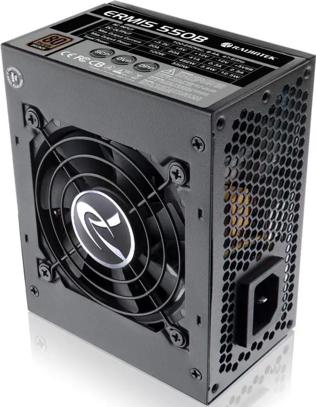 Alt view image 2 of 5 - RAIJINTEK ERMIS 550B, 80+ Bronze, SFX, 550W, Semi Modular Power Supply, 3 Years Warranty (0R30B00002)