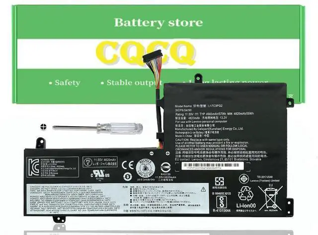 Main image of CQCQ L17C3PG2 L17M3PG1 L17L3PG1 L17S3PG1 L17C3PG1 L17M3PG2 Battery for Lenovo Legion Y530 15 Y530-15ICH Y7000 2019 1050 Y7000-2019-PG0 Y540-15IRH-PG0 Y540-17IRH-PG0 Y7000P (11.34V 52.5Wh/4630mAh)