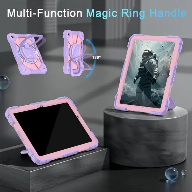 Alt view image 5 of 5 - Auizotl Case for Samsung Galaxy Tab A9+/A9 Plus 11 Inch with Screen Protector/Rotating Stand/Pen Holder,Military Grade Shockproof Cover for Galaxy Tab A9 Plus Case (SM-X210/X216/X218)