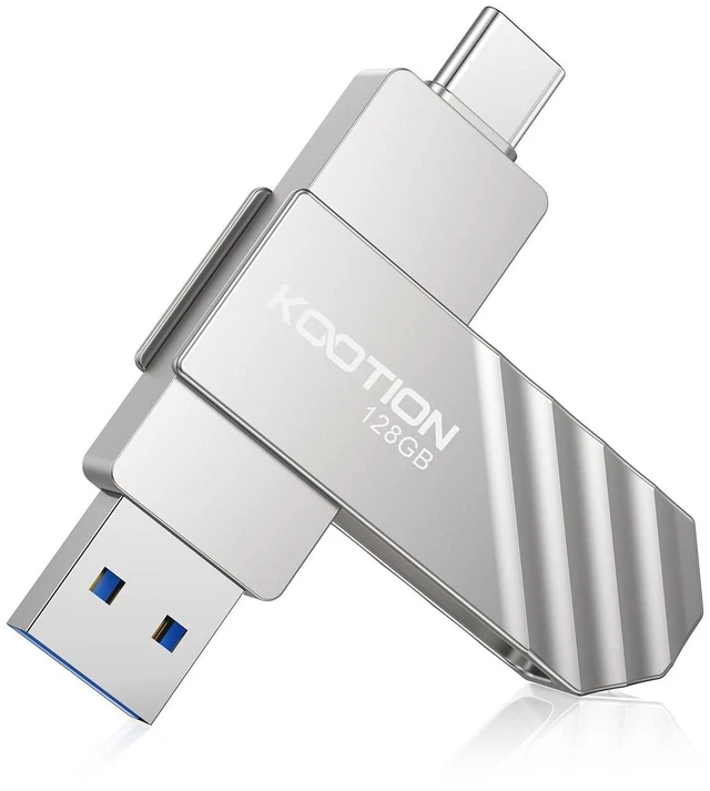 Main image of KOOTION 128GB USB Solid State Dual Drive with 3.2 Gen 1 Up to 450 MB/S