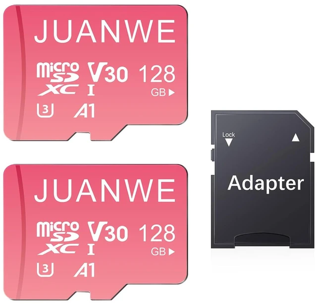 Main image of JUANWE 128GB Micro SD Card 2 Pack 128GB TF Card with Adapter