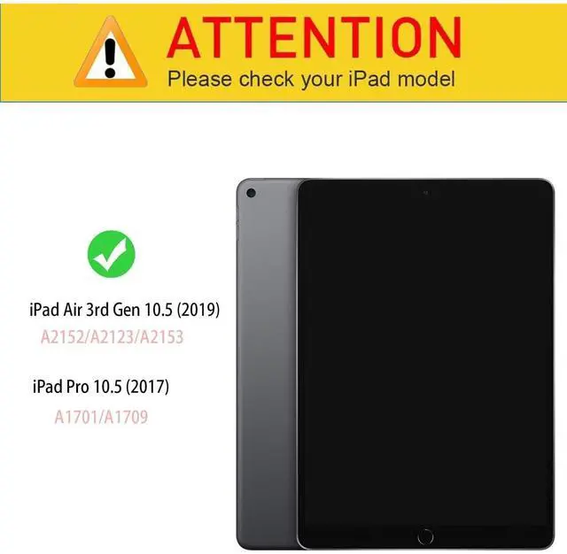 Alt view image 2 of 5 - Bxgolkgd Tablet Case for iPad 10.5 Inch (iPad Air 3rd 2019/iPad Pro 2017),Shockproof Stand Cover with Heat Dissipation,Auto Wake/Sleep Function,Cute Dolphin