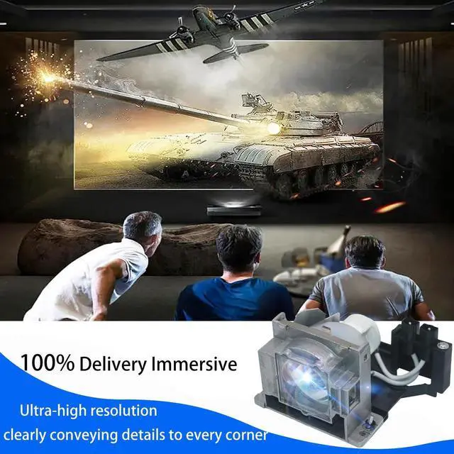 Alt view image 5 of 5 - iQubay VLT-HC910LP VLT-HC100LP VLT-EX100LP Hight Quality Projector Lamp for Mitsubishi HC1100 HC1100U HC1500 HC1500U HC1600 HC1600U HC3000 HC3100 Replacement Projector Lamp Bulb with Housing