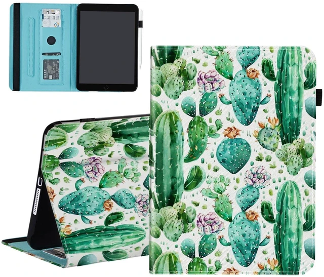 Main image of smauncucn Case for iPad 10th Generation 10.9 inch 2022,for iPad (A16) 11th Generation 11 Inch 2025,Wallet PU Leather Folio Cover Multi-Angle Stand with Auto Wake/Sleep,Cute Cactus
