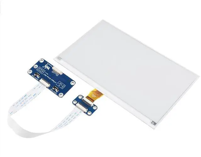Alt view image 2 of 5 - 7.5inch E-Ink Display HAT for Raspberry Pi 4B/3B+/3B/2B/Zero/Zero W/Zero WH and Jetson Nano no/Ard/Nucleo 800x480 Pixel Black White Two-Color SPI Interface E-Paper Screen LCD