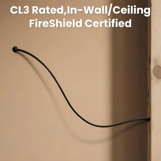 Alt view image 5 of 5 - PTASYGK 18 Gague Outdoor Speaker Wire 200 Feet - 2 Conductor Direct Burial Speaker Cables CL3 CL2 Rated, UV Resistant CCA Cable for Garden, Patio, Pool Audio Systems