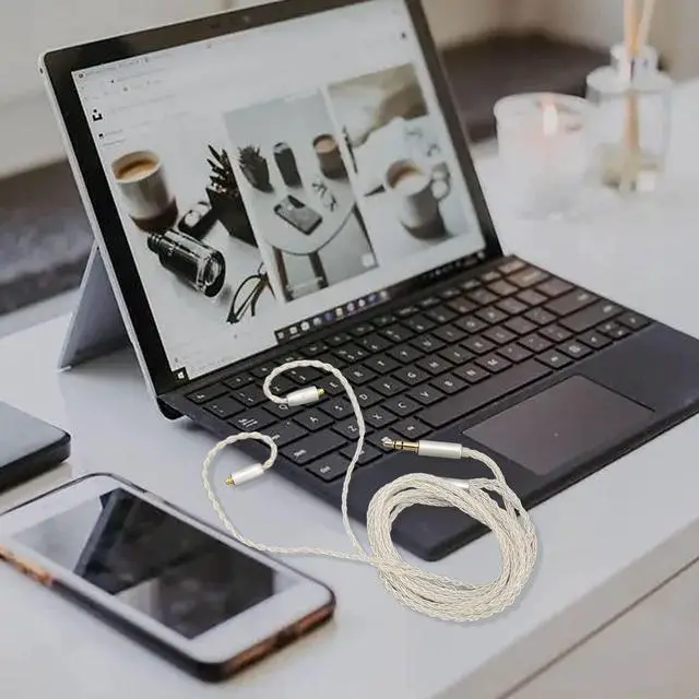 Alt view image 5 of 5 - ASHATA Upgrade Earphone Cable for AUDIOSENSE, for WESTONE W Series W10 W20 W30 W40, ES Series ES10 ES20 ES30 ES50 ES60, MMCX to 3.5mm Replacement Earphone Cable