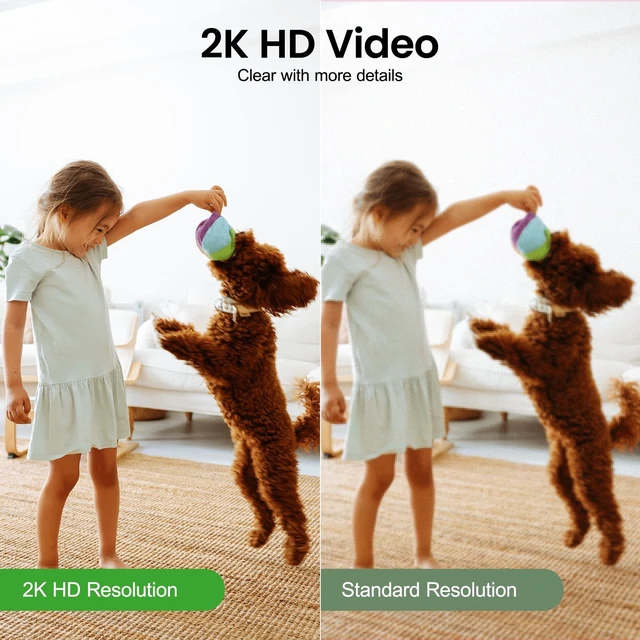 Alt view image 3 of 5 - INFIYA 360 PTZ One-Tap Call Indoor Camera 2.4GHz Baby Pet Monitor, 2Pack
