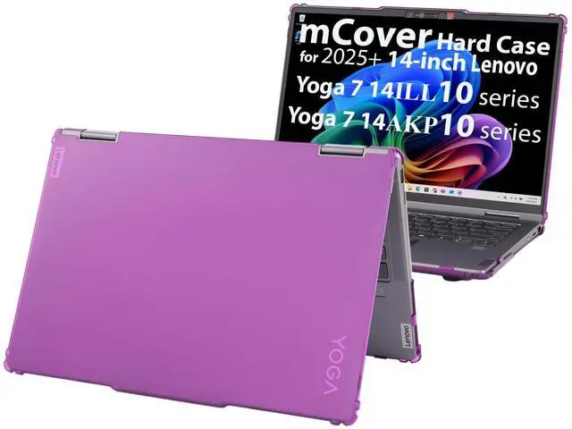 Main image of mCover case ONLY Compatible for 2025~2026 14-inch Lenovo Yoga 7 2-in-1 14ILL10 ^^ 14AKP10 Series Windows Notebook Computers (NOT Fitting Any Other Models) (Purple)