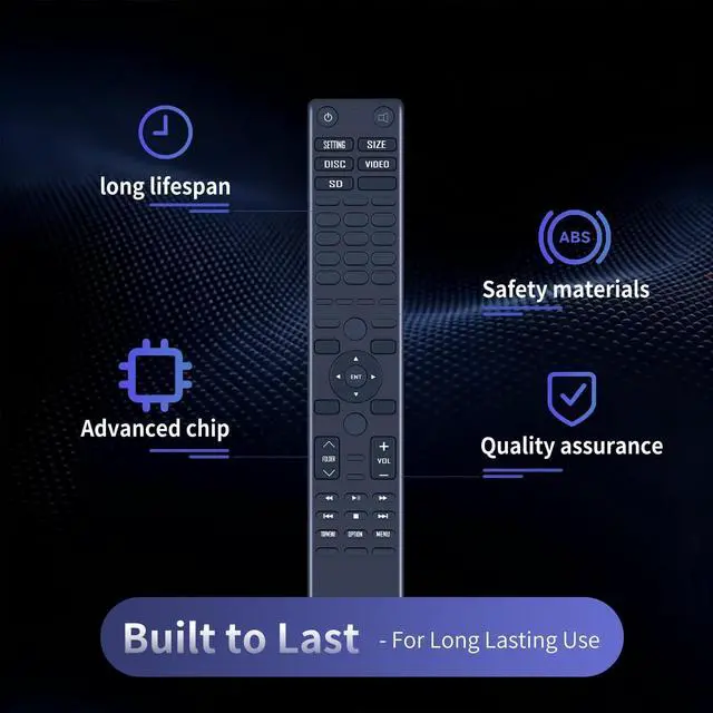 Alt view image 3 of 5 - ZWP Replacement Remote Control fit for 2014 2015 2016 2017 2018 Toyota Highlander Sequoia DVD 86170-34030