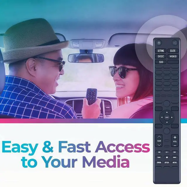 Alt view image 5 of 5 - ZWP Replacement Remote Control fit for 2014 2015 2016 2017 2018 Toyota Highlander Sequoia DVD 86170-34030