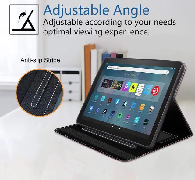 Alt view image 3 of 5 - stmedazm Case for All-New Fire Max 11 Tablet (11 Inch, 13th Generation, 2023 Release), Premium PU Leather Stand Cover with Auto Wake/Sleep - Funny Pug