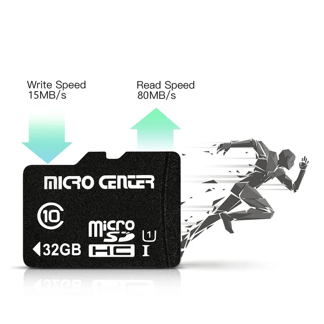 Alt view image 2 of 5 - Micro Center 32GB Class 10 MicroSDHC Flash Memory Card with Adapter, 2Pack