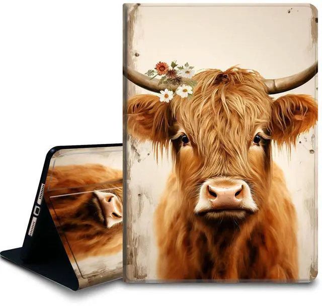 Main image of Bxgolkgd Tablet Case for Samsung Galaxy Tab A11 8.7 Inch 2025 Model (SM-X133/X135/X135F),Shockproof Stand Cover with Heat Dissipation,Auto Wake/Sleep Function,Cute Highland Cow