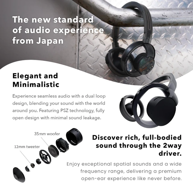 Alt view image 3 of 5 - nwm ONE Wireless Open-Ear Headphones Phantom Gray