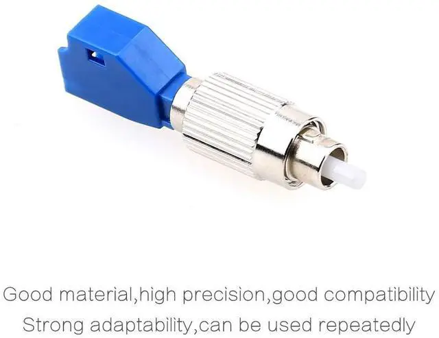 Alt view image 3 of 5 - KELUSHI FC Male to LC Female UPC Fiber Optical Cable Connector Convertor Adapter Flange 2.5 1.25mm Single Mode Compatible with FTTH Optical Power Meter OPM Visual Fault Locator VFL 12pcs
