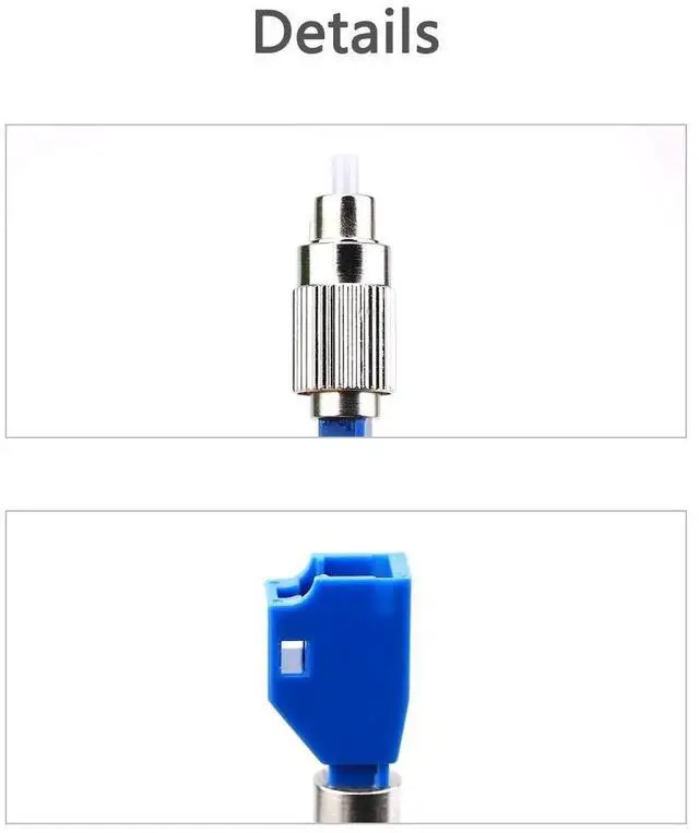 Alt view image 4 of 5 - KELUSHI FC Male to LC Female UPC Fiber Optical Cable Connector Convertor Adapter Flange 2.5 1.25mm Single Mode Compatible with FTTH Optical Power Meter OPM Visual Fault Locator VFL 12pcs